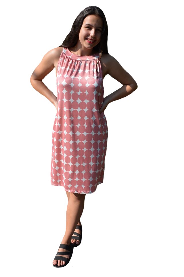 Rochie lejera Grace cu imprimeu autumn-flower, D&J Exclussive, D&J Exclussive, Alb