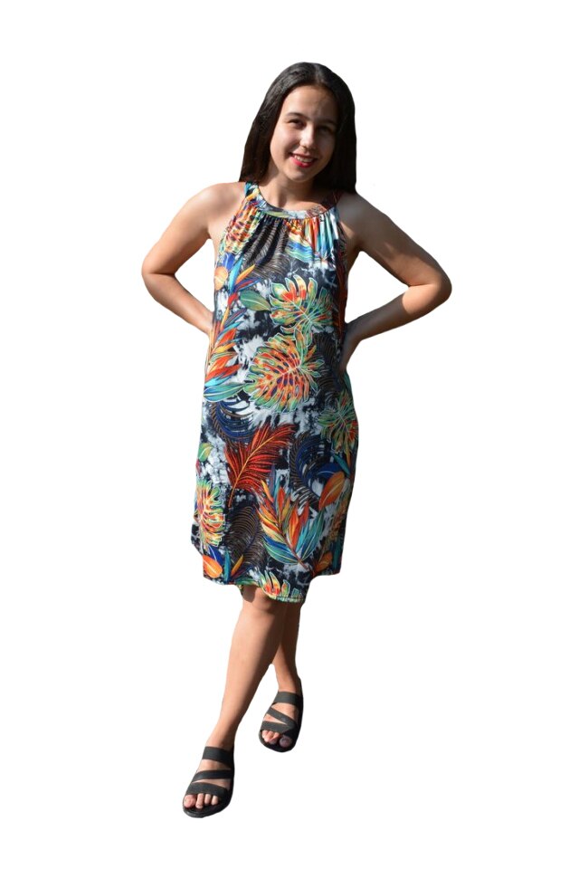 Rochie lejera Grace cu imprimeu autumn-flower, D&J Exclussive, D&J Exclussive, Multicolor