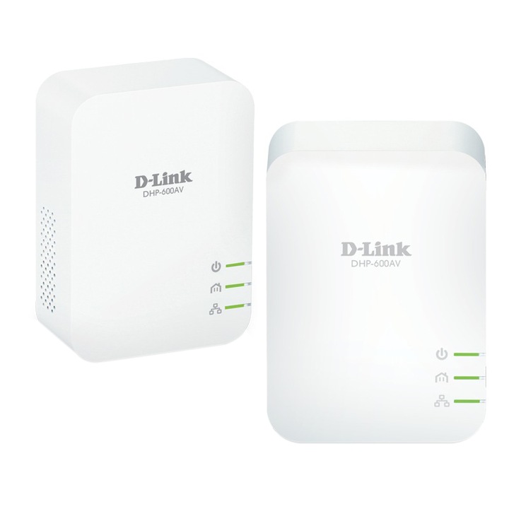 D-Link DHP-601AV PowerLine adapterkészlet, 1 x 10/100/1000 Mbps