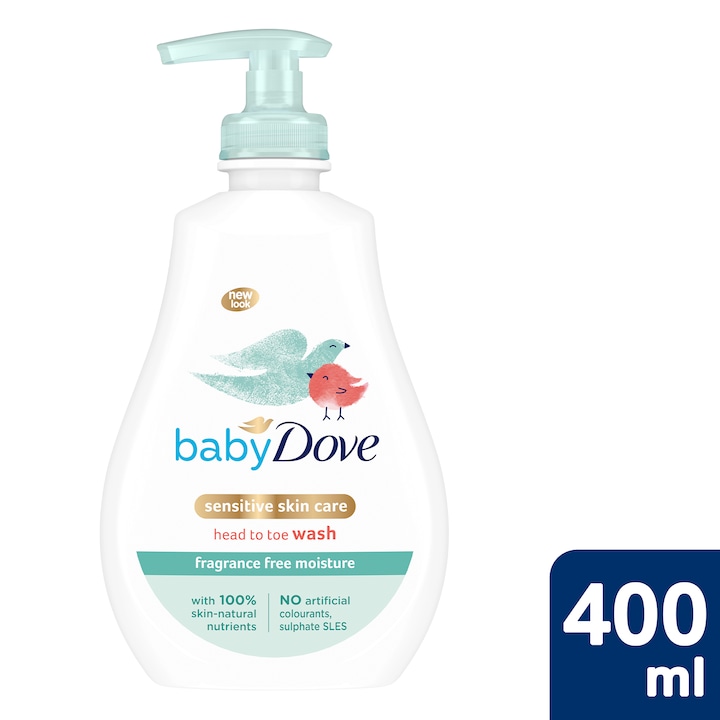BABY DOVE Sensitive fürdető, 400ml