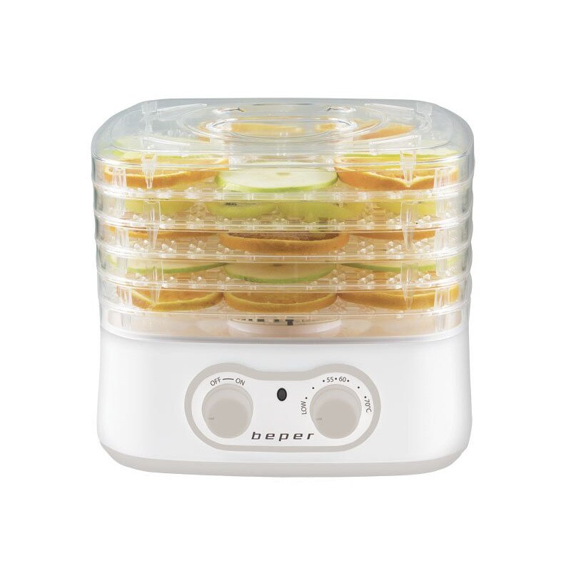 Deshidrator de alimente, capacitate 2,5 kg, 5 compartimente, Beper, BC.200