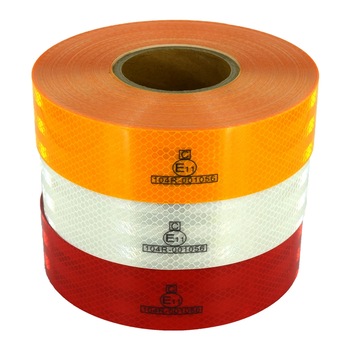 Banda reflectorizanta alba tip fagure 5cm X 45.7m omologata U.E. Banda reflectorizanta alba tip fagure 5cm X 45.7m omologata U.E.