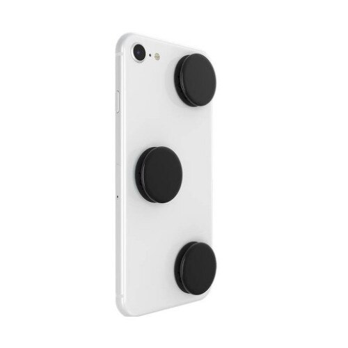Suport universal PopMinis Triple Black, accesoriu de telefon original PopSockets, set 3 bucati