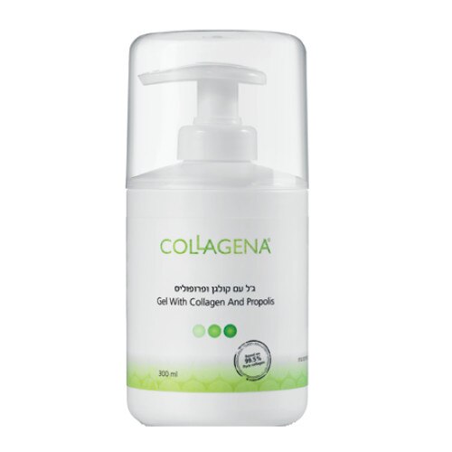 Gel bioactiv de Colagen, Propolis si Arbore de ceai, Collagena Pro, tratamentul acneei, dupa epilare, extractie, calmare, 300 ml
