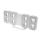 Ceas digital de birou, iluminat LED, alb, afisaj mare, alarma, temperatura, LK-CDA