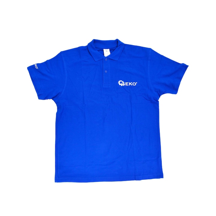 Тениска с яка Geko Q00009, Универсален, Син