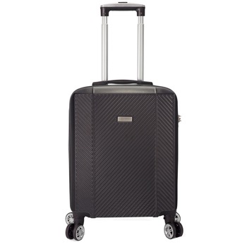 Troler Cabina, ABS, 4 Roti Duble Detasabile, Cifru TSA, BENZI, BZ 5357 - 55 cm, Negru Troler Cabina, ABS, 4 Roti Duble Detasabile, Cifru TSA, BENZI, BZ 5357 - 55 cm, Negru