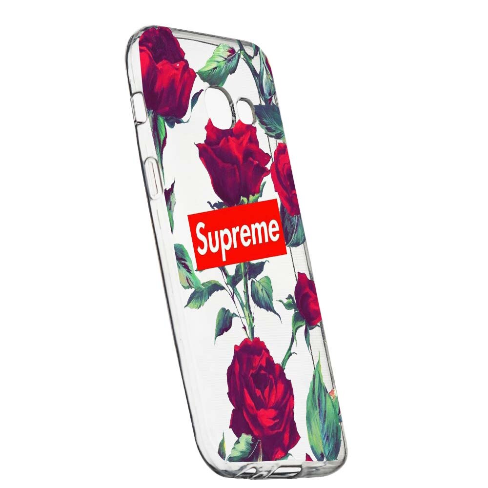 Husa de protectie Supreme, Roses pentru Samsung Galaxy J4 Plus 2018, rezistenta la uzura, anti-alunecare, din silicon Premium, 262