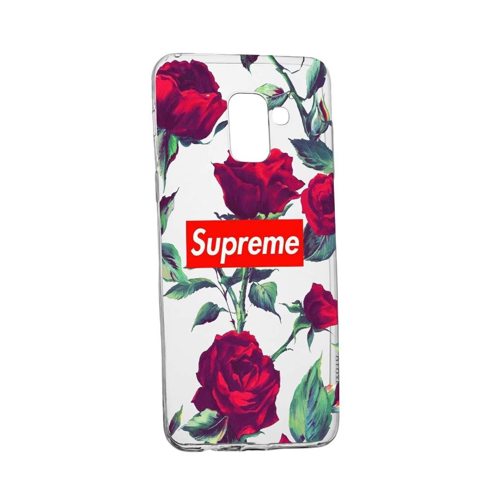 Husa de protectie Supreme, Roses pentru Samsung Galaxy A8 2018 / A5 2018, rezistenta la uzura, anti-alunecare, din silicon Premium, 262