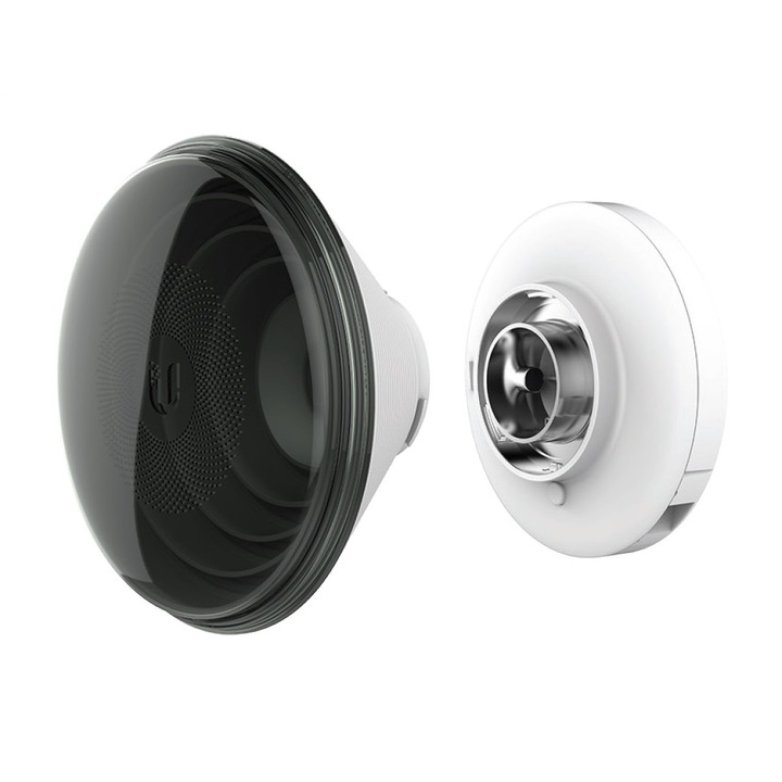 Dispozitiv de acces la internet fara fir, Ubiquiti, IsoStation M5 100+ Mbps Radio 14 dBi 45°, alb cu negru