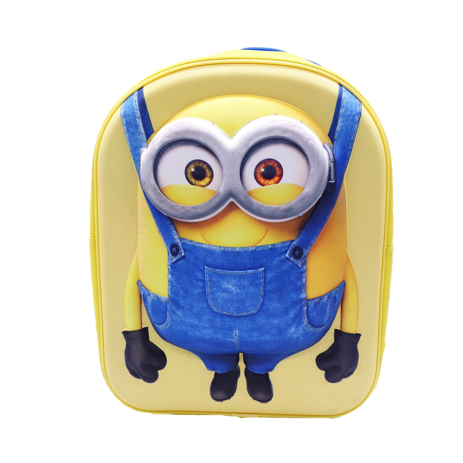 Ghiozdan scolar cu personaj 3D, galben, 35 cm