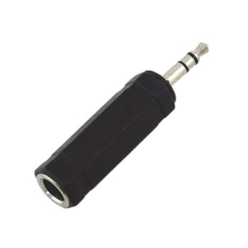 Adaptor Jack 6.3mm Mama - Jack 3.5mm Tata, Model Negru, pentru Sisteme Audio Adaptor Jack 6.3mm Mama - Jack 3.5mm Tata, Model Negru, pentru Sisteme Audio