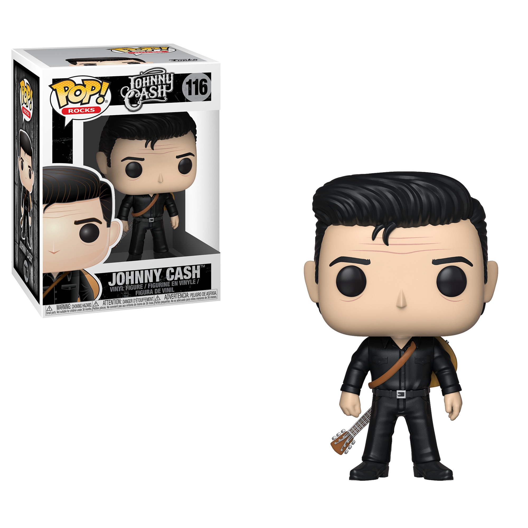 Figurina Pop Rocks: Johnny Cash - Johnny Cash In Black