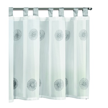 Perdea de bucatarie Xenia argintiu 45x140 Perdea de bucatarie Xenia argintiu 45x140