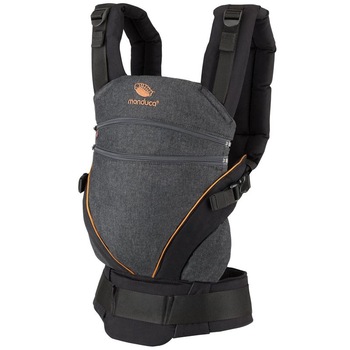 Marsupiu Manduca XT Denim Black Toffee, pana la 20 kg, 3 pozitii, Denim Marsupiu Manduca XT Denim Black Toffee, pana la 20 kg, 3 pozitii, Denim