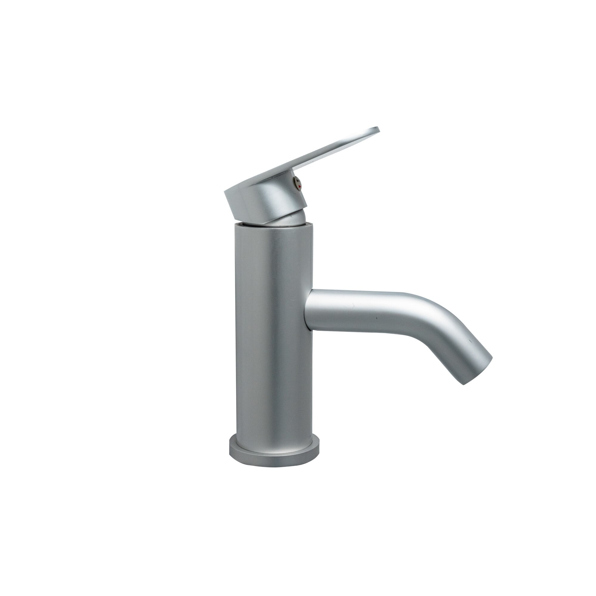 Baterie lavoar pipa fixa gri mat TRENDY S