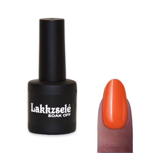 Gel polish semipermanent unghii MoonbasaNails, Lucios, Portocaliu, 6 ml
