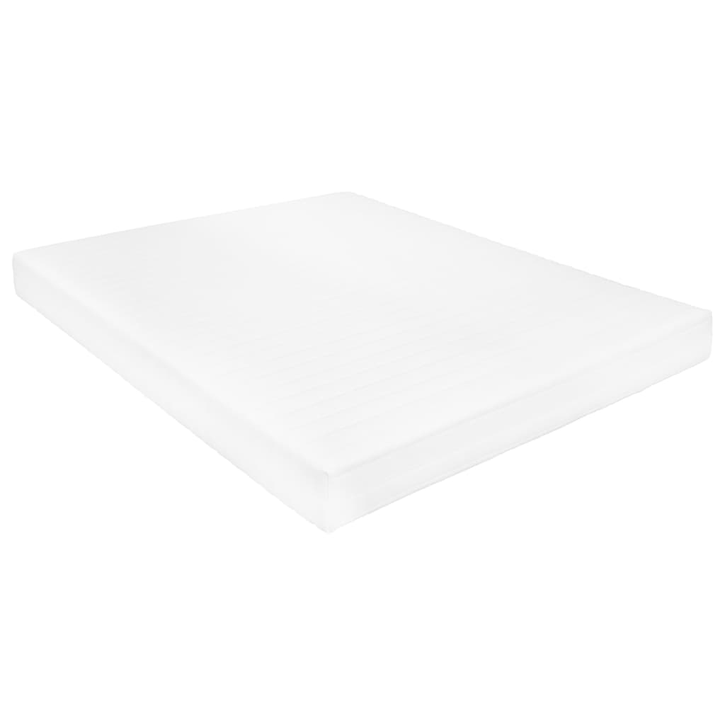 Saltea ortopedica VIDAXL PU 7 zone, 160x200x16cm, spuma poliuretanica, fermitate moale