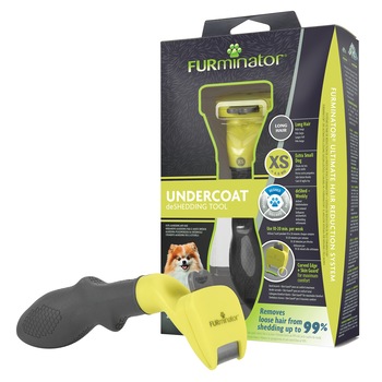Perie anti-naparlire pentru caini Furminator, par lung XS Perie anti-naparlire pentru caini Furminator, par lung XS