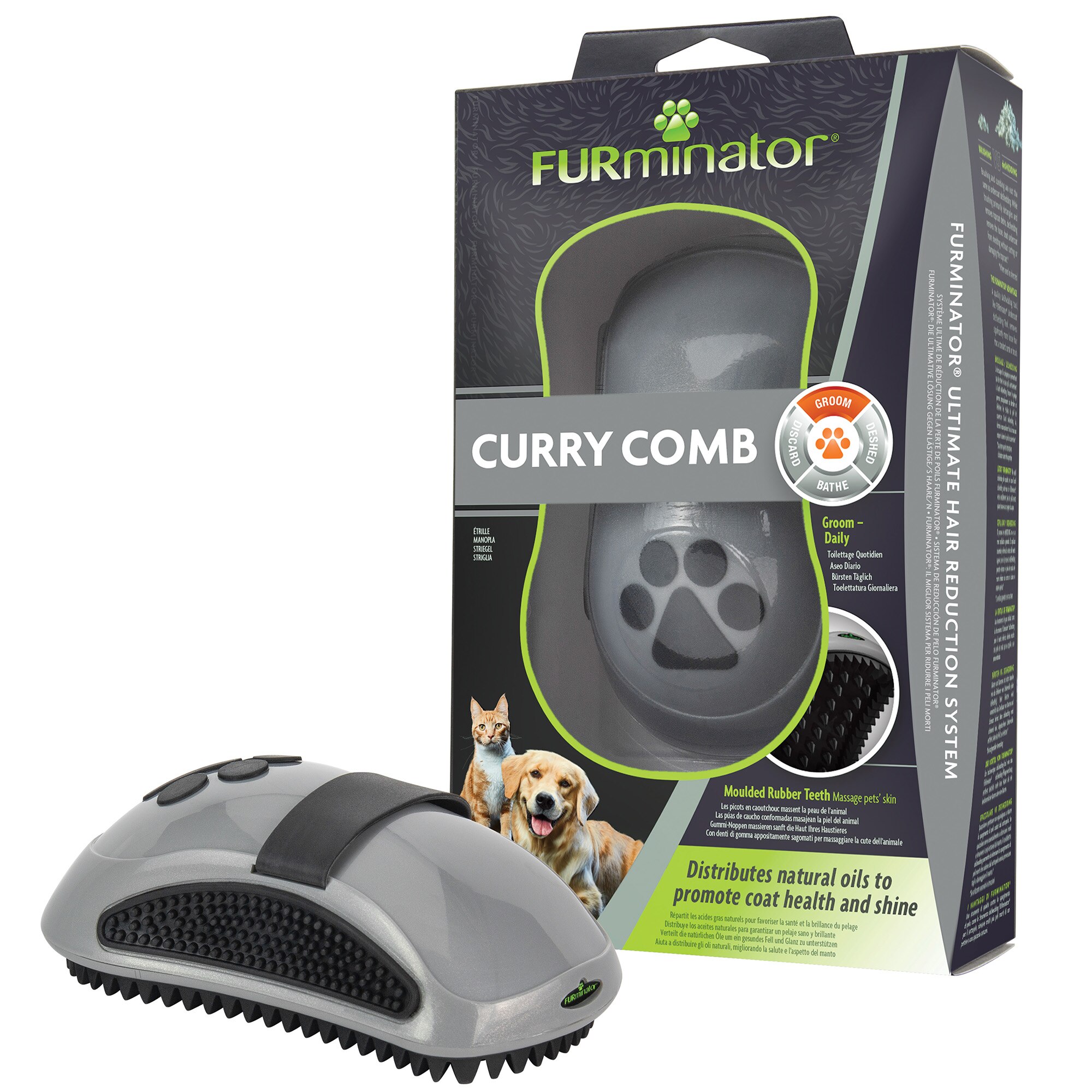 Perie pentru caini si pisici Furminator Curry Comb