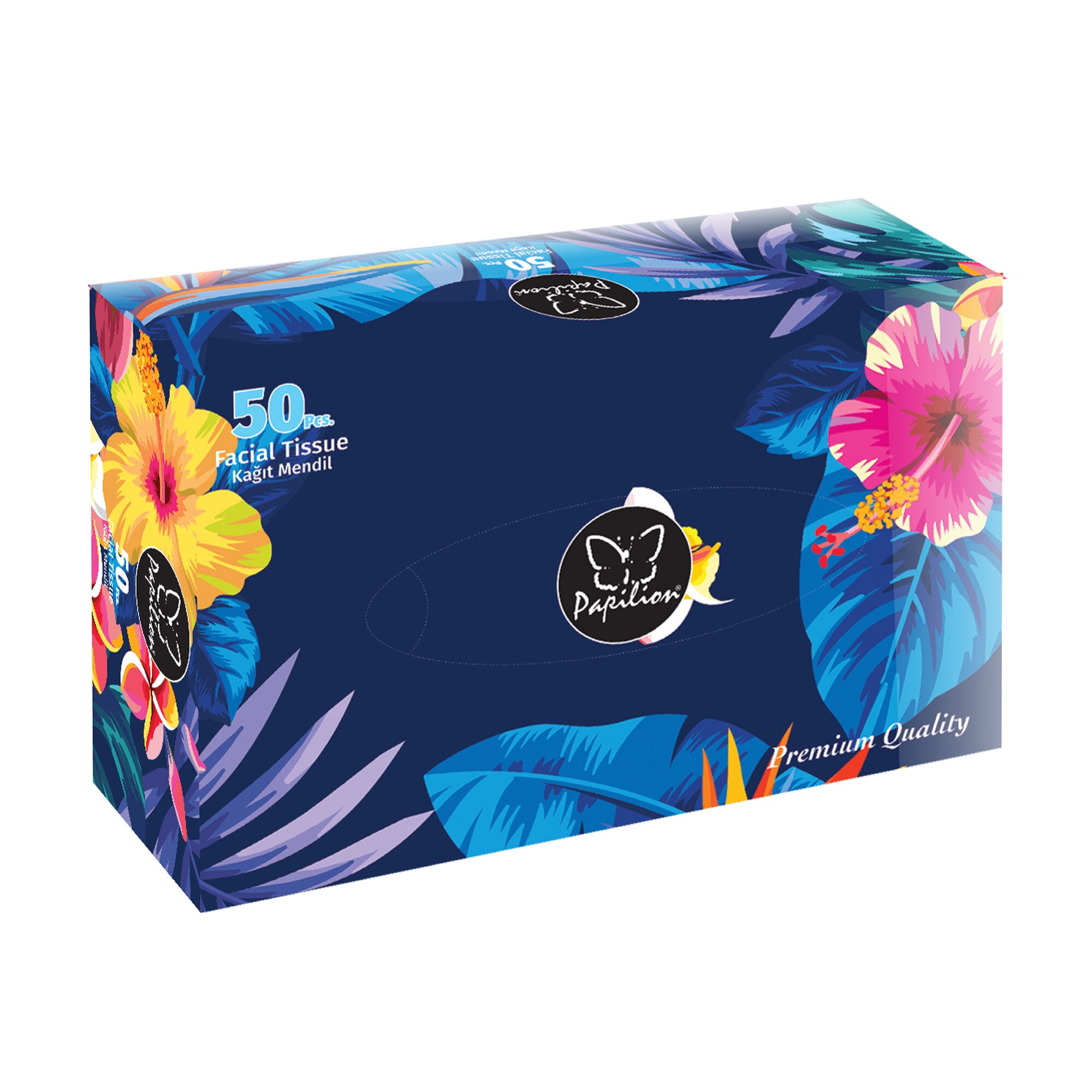 Servetele faciale Papilion cutie, 2 straturi, 50 foi