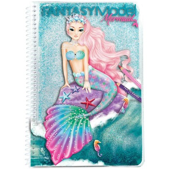 Carte de colorat sirena Fantasy model 10036 Carte de colorat sirena Fantasy model 10036
