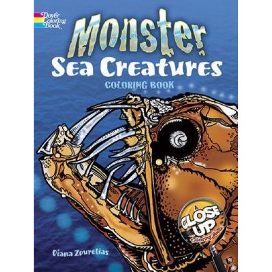 Monster Sea Creatures Coloring Book, Diana Zourelias (Author)