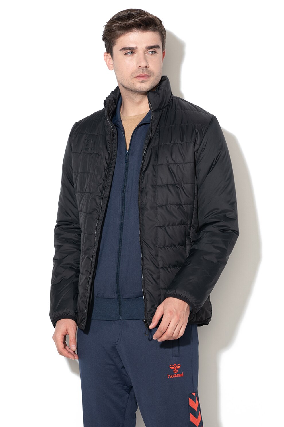 Hummel, Geaca cu aspect matlasat Sander, Negru