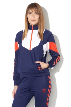 hummel bluza cu fermoar mic si model colorblock chi albastrualbrosu imagen 5_1_
0