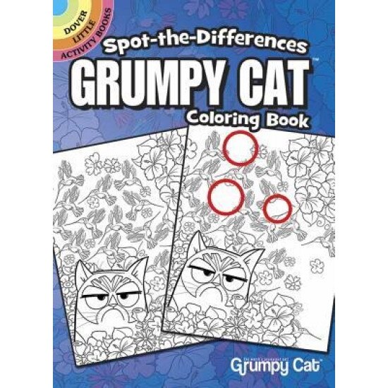 Spot-The-Differences Grumpy Cat Coloring Book, John Kurtz (Author)