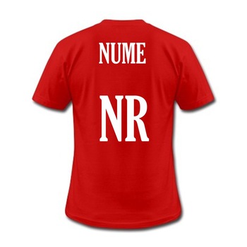 Tricou personalizat Nume si Numar, rosu Tricou personalizat Nume si Numar, rosu