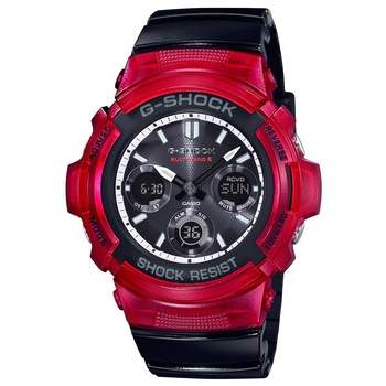 Ceas barbatesc Casio AWG-M100SRB-4AER G-Shock 46mm, 20ATM, Rosu Ceas barbatesc Casio AWG-M100SRB-4AER G-Shock 46mm, 20ATM, Rosu