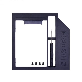 Adaptor HDD Caddy 9 mm Montare SSD / HDD Secundar pentru Laptopuri Slim Adaptor HDD Caddy 9 mm Montare SSD / HDD Secundar pentru Laptopuri Slim