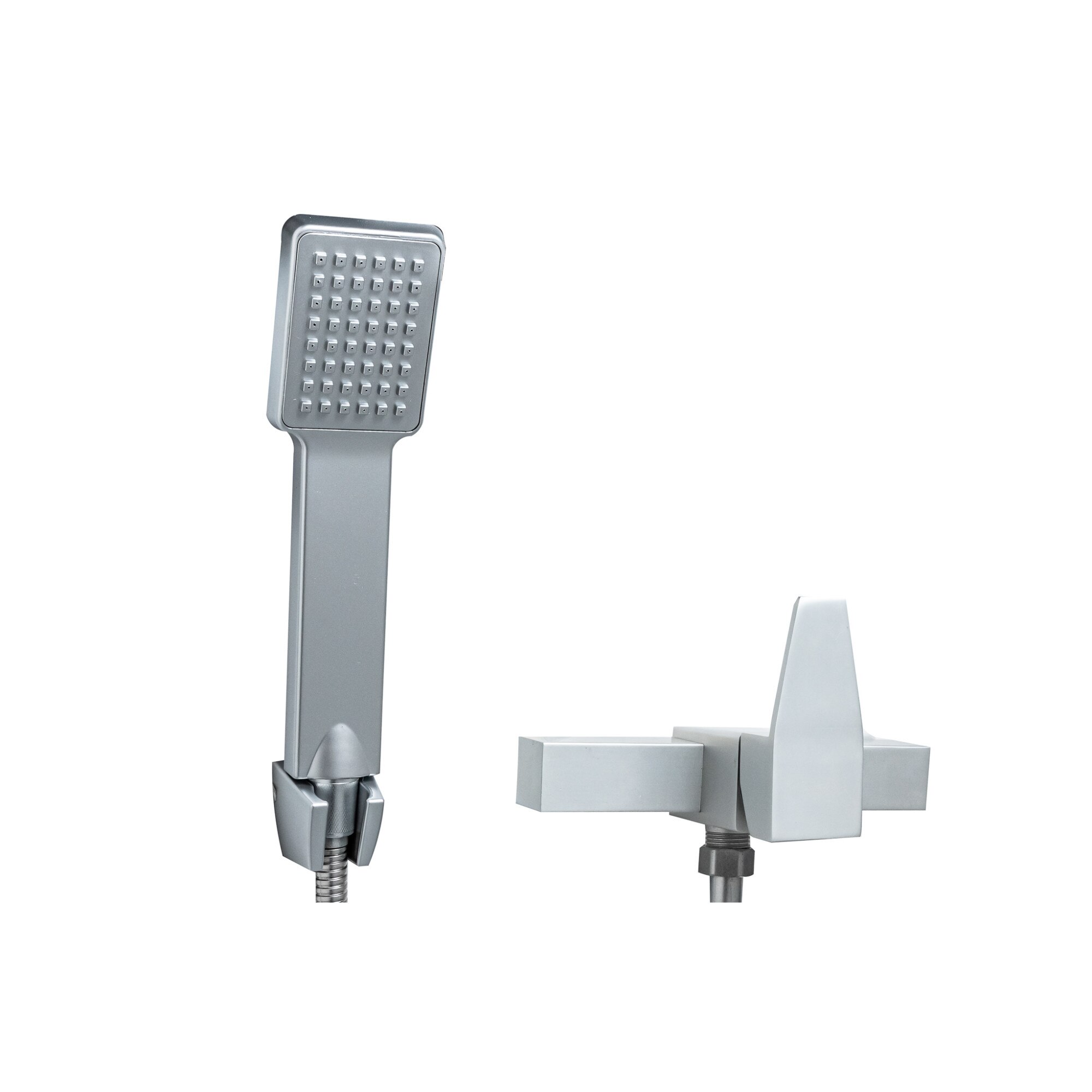 Baterie dus montare perete gri mat TRENDY S