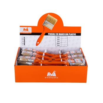 Cutie Pensule Maner din Plastic Orange 35bucati Cutie Pensule Maner din Plastic Orange 35bucati