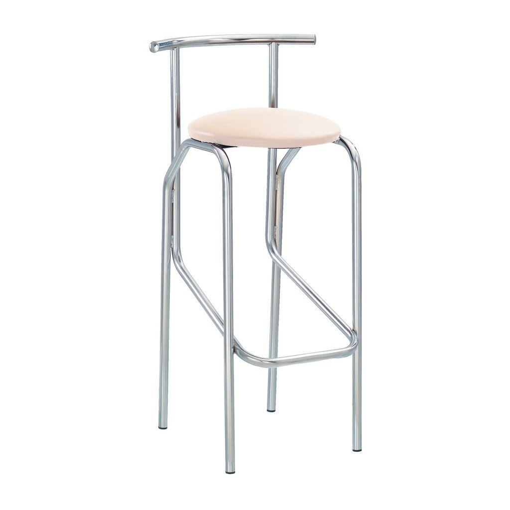 Scaun bar cafenea JOLA , Crem piele ecologica