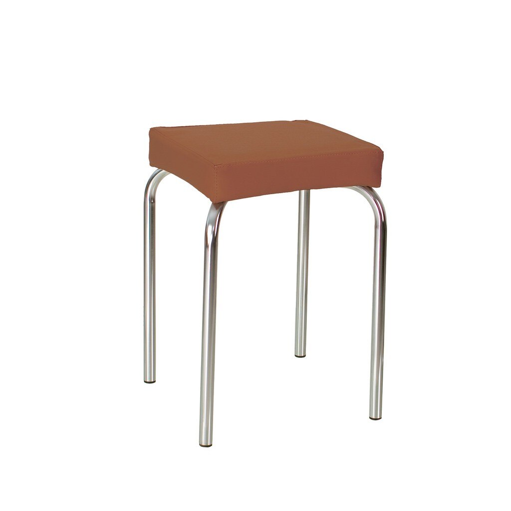 Scaun bucatarie TUTTI, Piele ecologica, Maro
