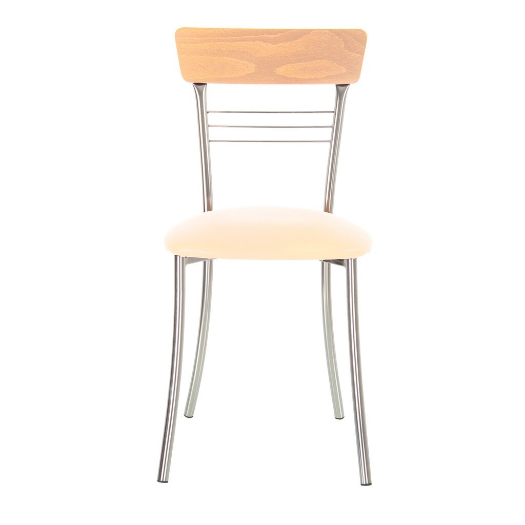 Scaun bucatarie SE-18, Crem piele ecologica