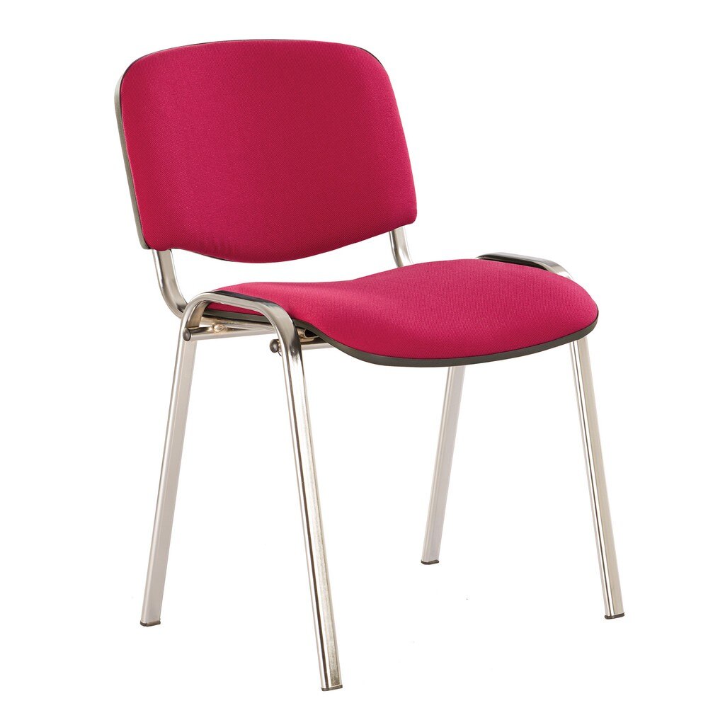 Scaun vizitator ISO CHROME, Bordo stofa cagliari