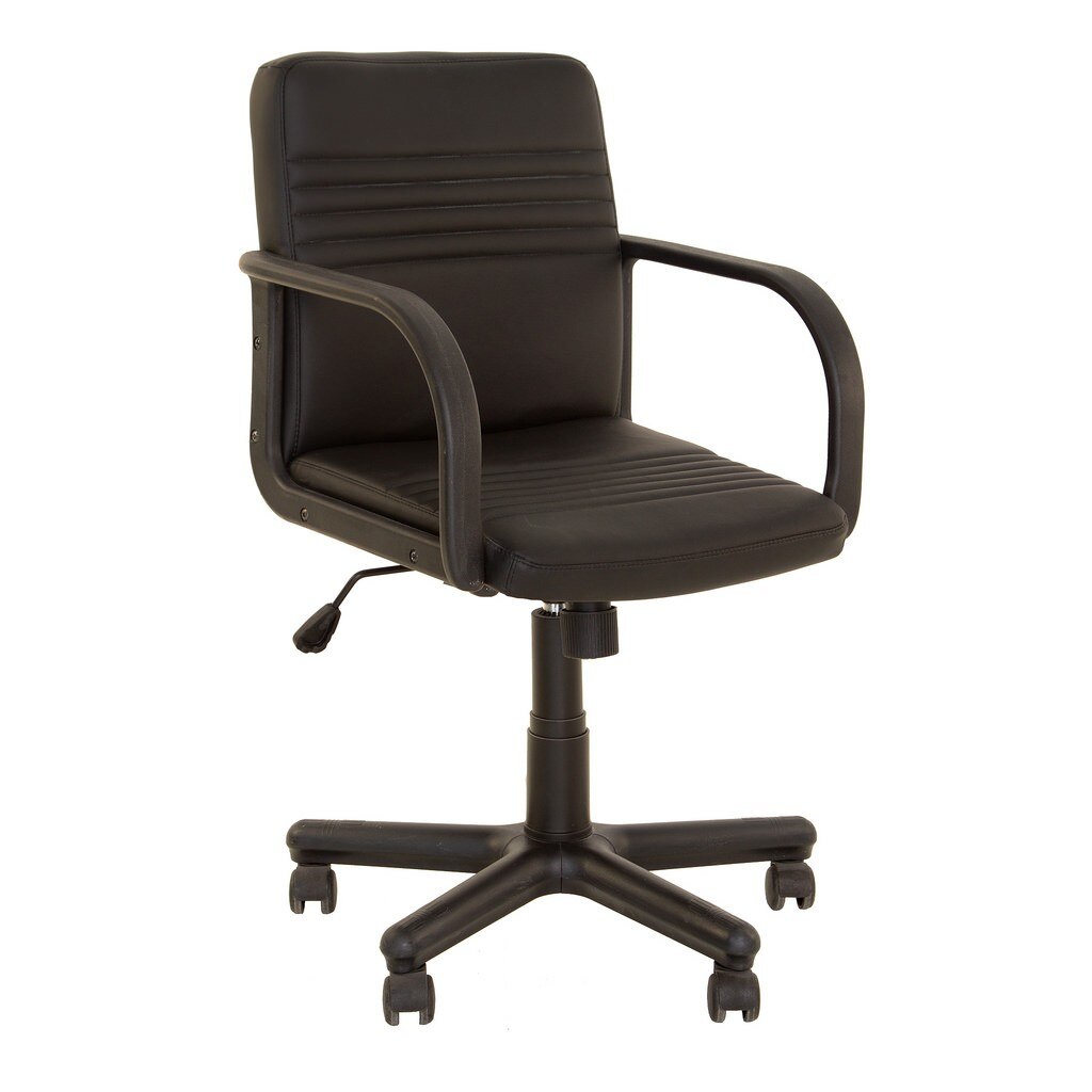 Scaun directorial PARTNER, Negru piele ecologica