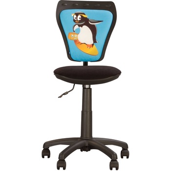 Scaun birou copii MINISTYLE PENGUIN, stofa fantasy cu model Scaun birou copii MINISTYLE PENGUIN, stofa fantasy cu model