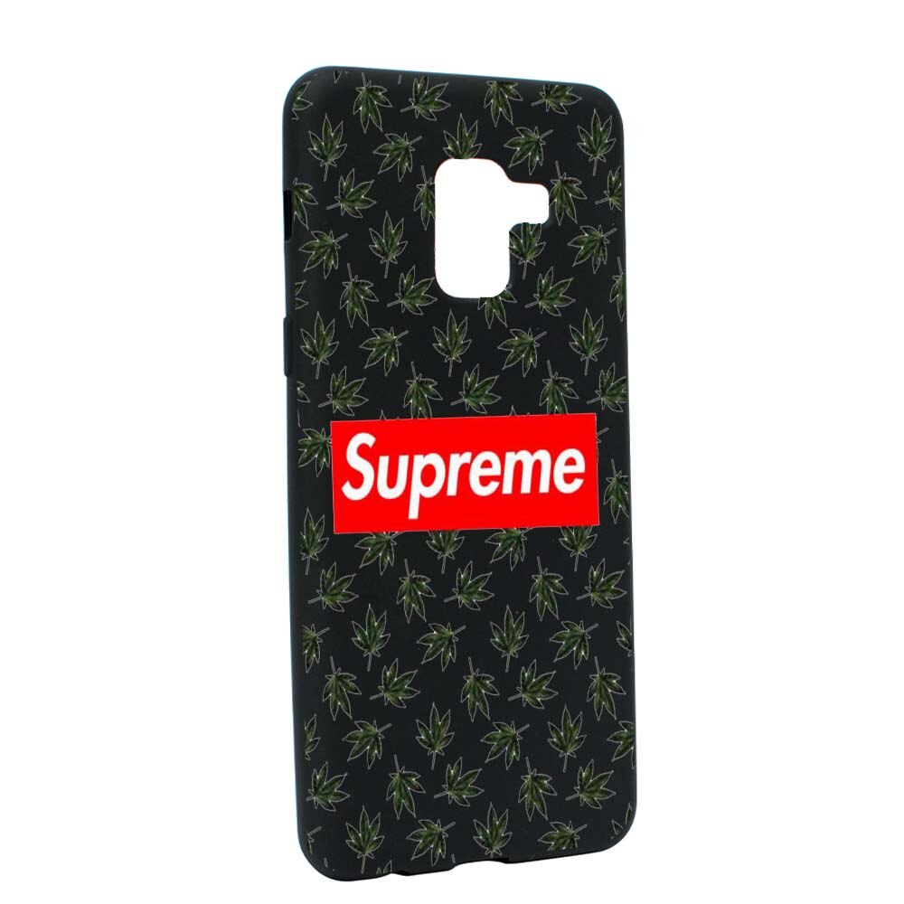 Husa de protectie Supreme, Cannabis pentru Samsung Galaxy A5 2018, rezistenta la uzura, anti-alunecare, din silicon Premium, B263