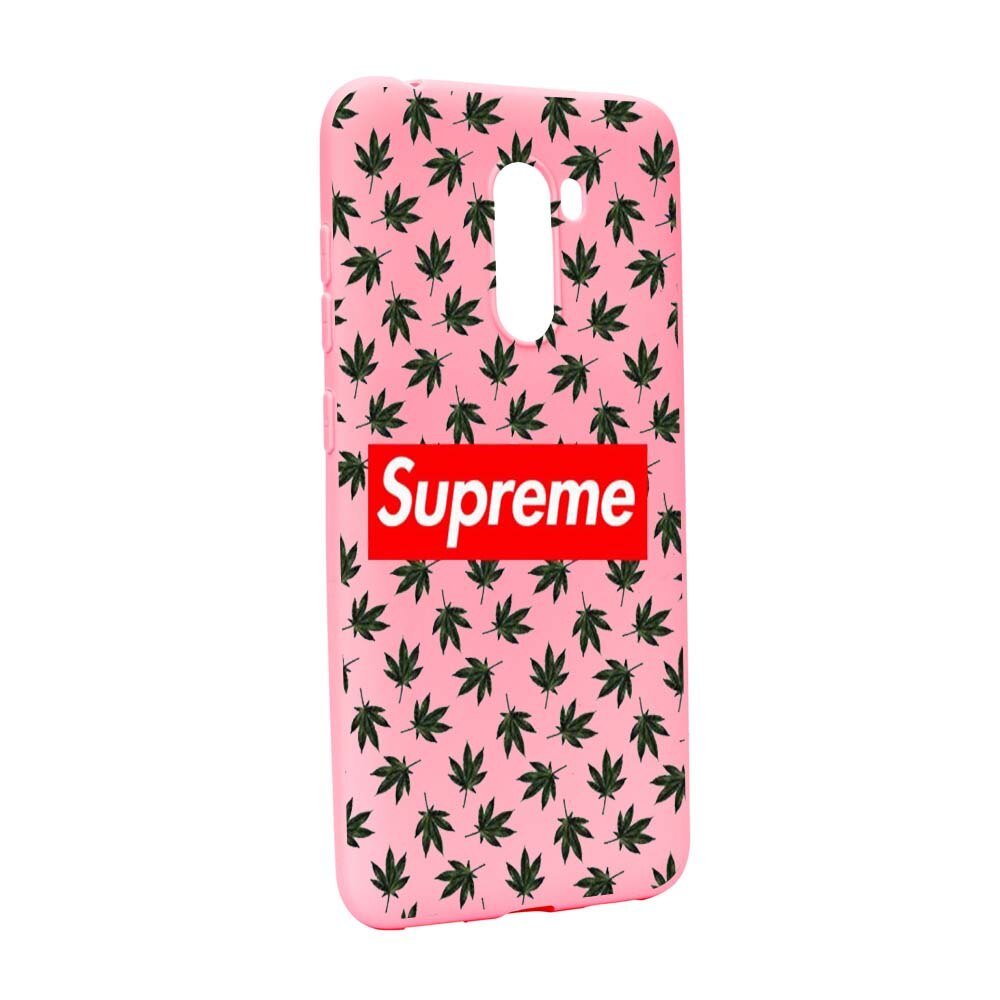 Husa de protectie Supreme, Cannabis pentru Xiaomi PocoPhone F1, rezistenta la uzura, anti-alunecare, din silicon Premium, P263