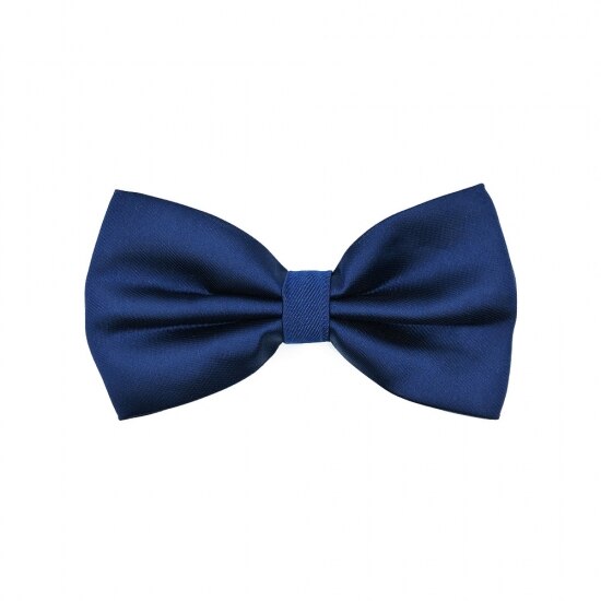 Papion clasic, Onore, microfibra, bleumarin, 12 x 7 cm