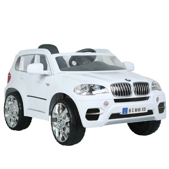 Masinuta electrica pentru copii BMW X5 SUV, 12 V, alba Masinuta electrica pentru copii BMW X5 SUV, 12 V, alba