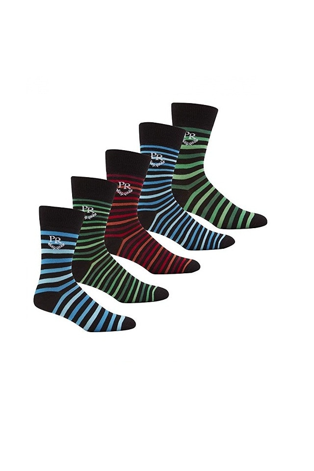 Set 5 perechi sosete barbati Pierre Rocher,dungi, multicolor,marime universala