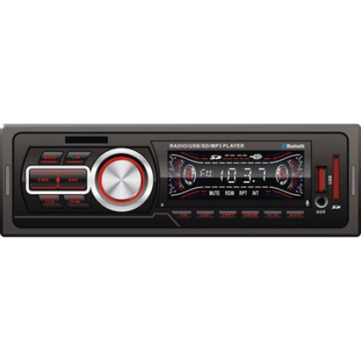 MP3 радио за кола BNIB XC-5208, 4x20W, Помощно, Bluetooth, USB, Четец на карти, Дистанционно управление