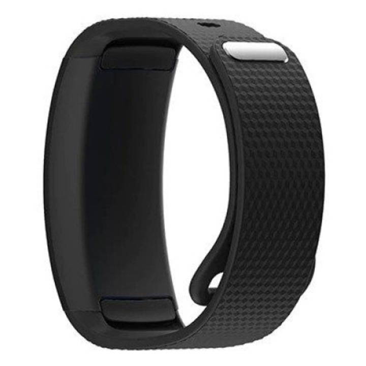 Szilikon szíj, kompatibilis Smart Pulse prémium Samsung Gear Fit 2 Pro, Samsung Gear Fit2 SM-R360, Gear Fit 2 Pro SM-R365, fekete