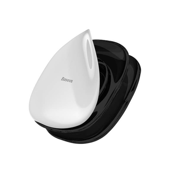Baseus Universal Gel Pad Smartphone Mount Holder & Cable Organiser - лепяща се силиконова поставка за гладки повърхности за мобилни телефони (черен)