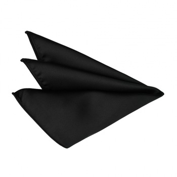 Batista buzunar costum barbati, Onore, microfibra, neagra, 35 x 35 cm Batista buzunar costum barbati, Onore, microfibra, neagra, 35 x 35 cm